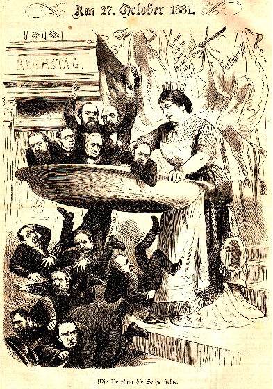 Am 27. Oktober 1881 - Wie
                            Berolina die Sechs siebte
